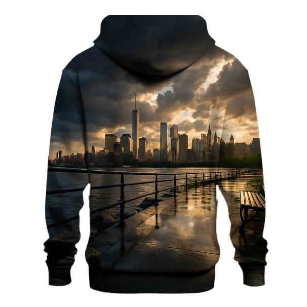 Thunderstorm Clearing Over The Bronx Shoreline designer hoodies