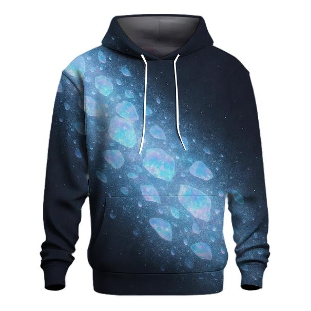 Opalescent Stardust Cascade printed hoodies