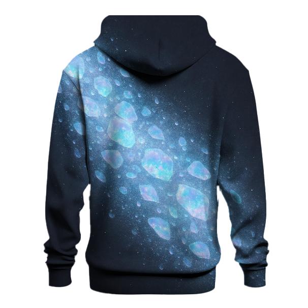 Opalescent Stardust Cascade printed hoodies