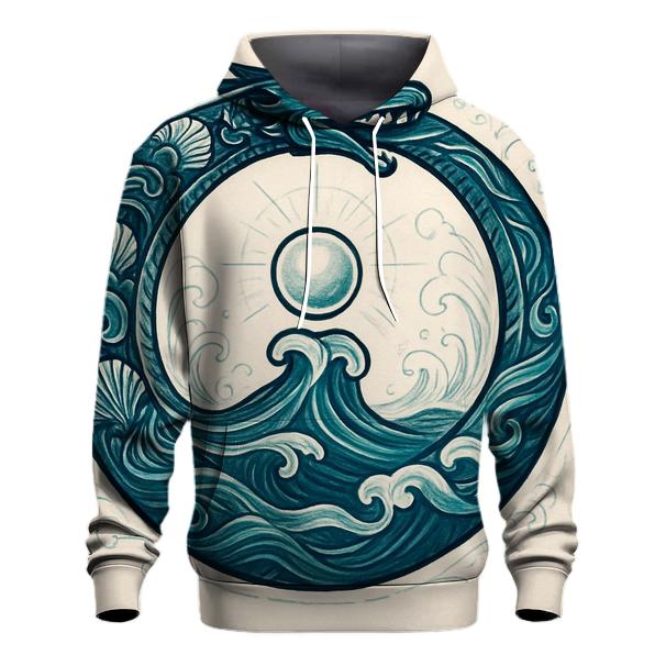 Ocean Tide Pearl Ouroboros hoodie styles