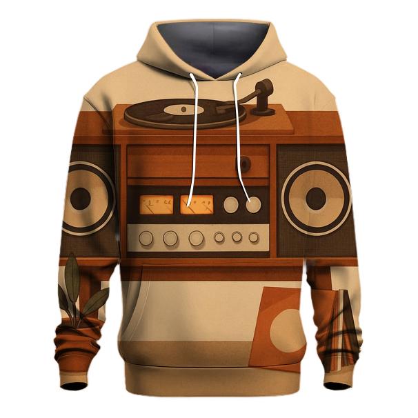 Analog Stereo Vibes printed hoodies