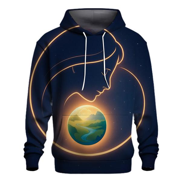 Her Quiet Orbit A Mothers Love Around A Growing World premium hoodies