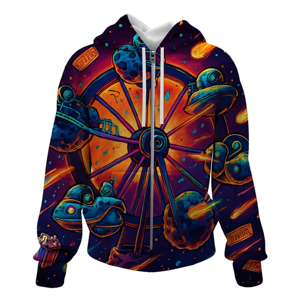 Meteoric Carnival Spinner graphic hoodies