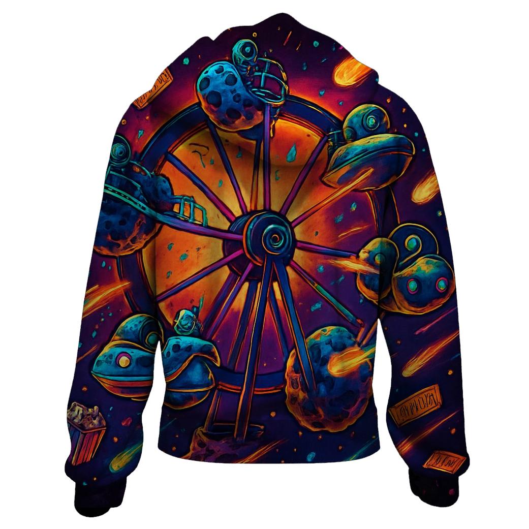 Meteoric Carnival Spinner graphic hoodies