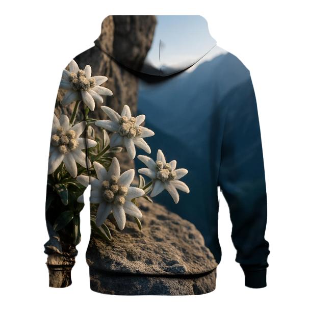 Alpine Edelweiss On Rocky Ledge custom hoodies
