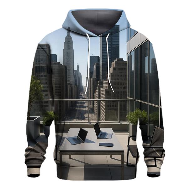 Corporate Terrace Overlooking Midtown Canyon lightweight hoodies
