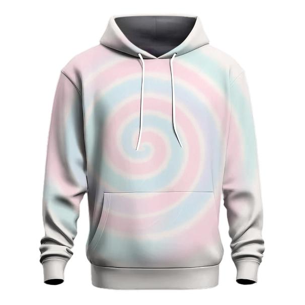 Cotton Candy Cloud Spiral Pastel heavyweight hoodies
