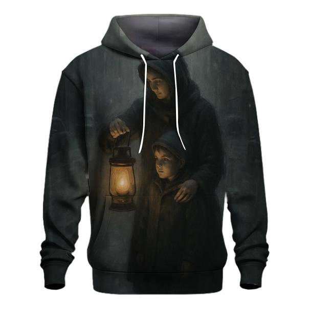 Lantern In The Rain Her Warmth In A Storm Filled Childhood zip-up hoodies