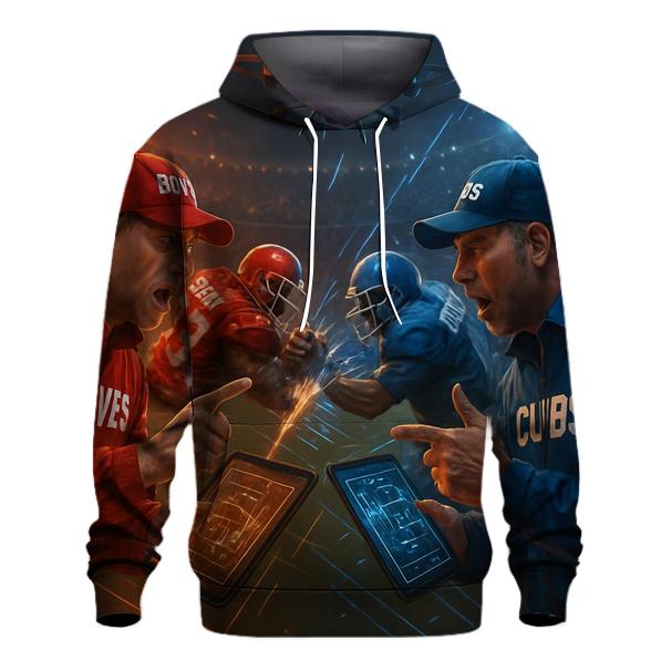 Sideline Brawl Of Strategy Boards embroidered hoodies