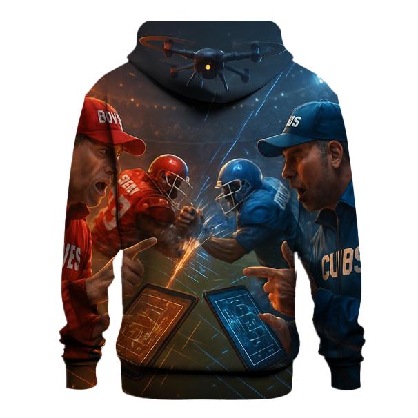 Sideline Brawl Of Strategy Boards embroidered hoodies