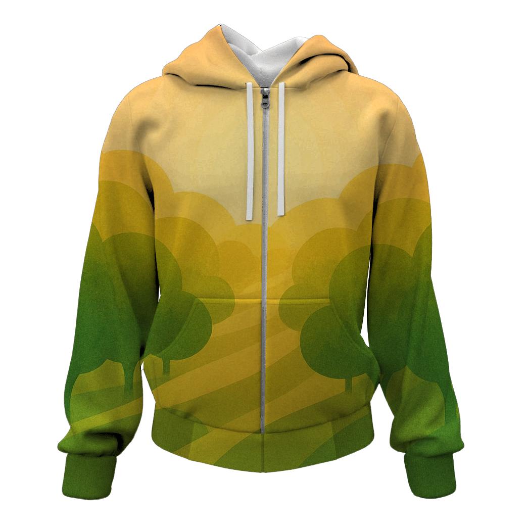 Solar Orchard Gradient graphic hoodies