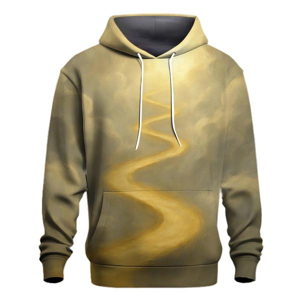 Golden Path Through Clouds designer hoodies