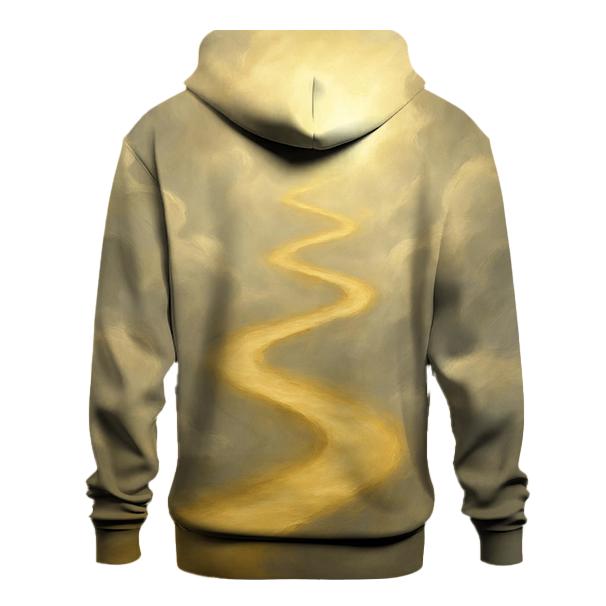 Golden Path Through Clouds designer hoodies