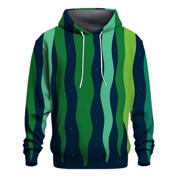 Aurora Curtain Overlap Bands printed hoodies