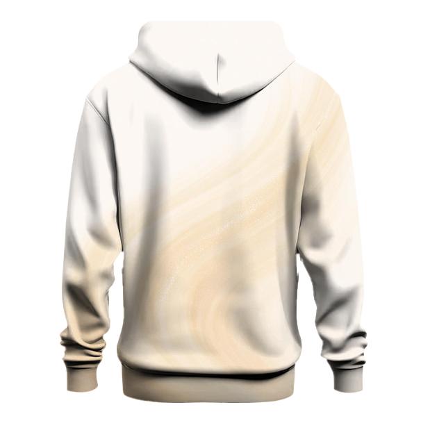 Champagne Aurora Plume embroidered hoodies