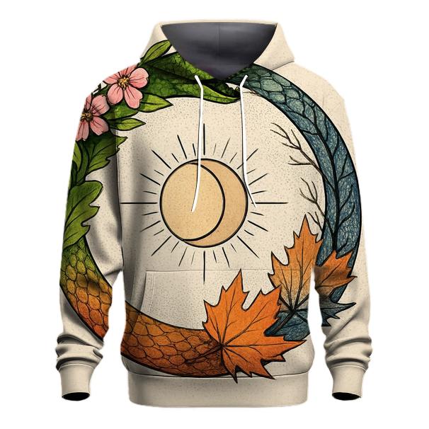 Forest Seasons Ouroboros Ring custom hoodies