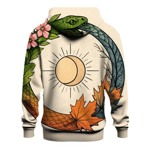 Forest Seasons Ouroboros Ring custom hoodies