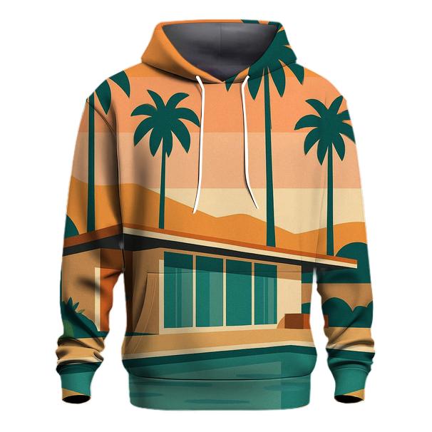 Palm Springs Postcard zip-up hoodies