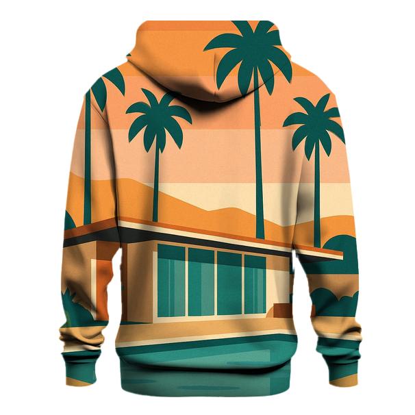 Palm Springs Postcard zip-up hoodies