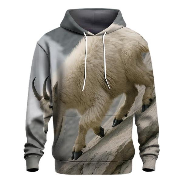 Snowfield Bound Mountain Goat custom hoodies