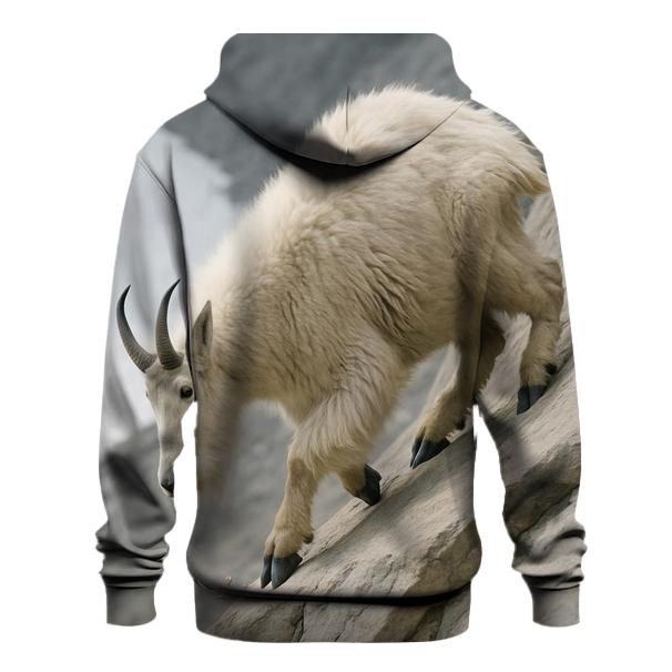 Snowfield Bound Mountain Goat custom hoodies