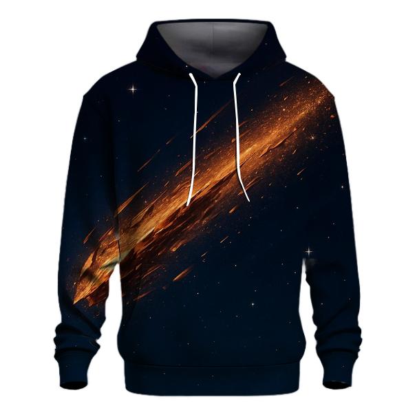 Bronze Meteor Spark Trail printed hoodies