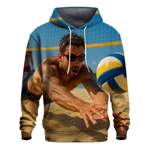 Beach Volleyball Sky Dive lightweight hoodies