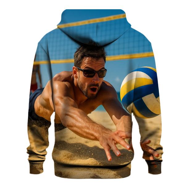 Beach Volleyball Sky Dive lightweight hoodies