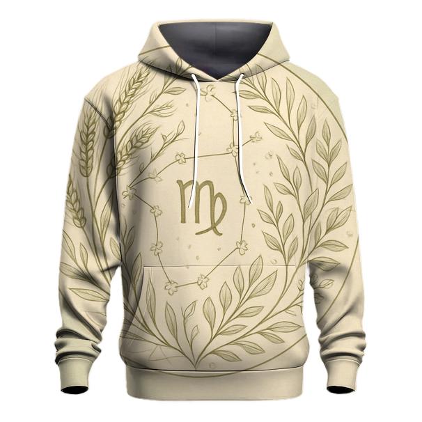 Virgo Earth Alchemy Star Garden printed hoodies