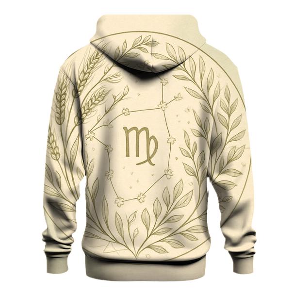 Virgo Earth Alchemy Star Garden printed hoodies
