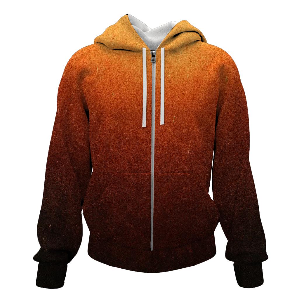 Cinder Glow Gradient embroidered hoodies