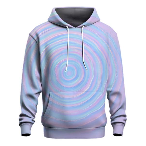 Pastel Hologram Ripple embroidered hoodies
