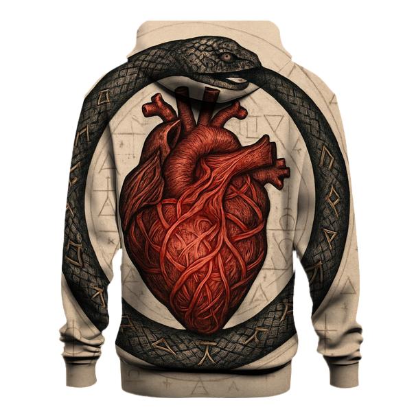 Alchemical Heart Ouroboros designer hoodies