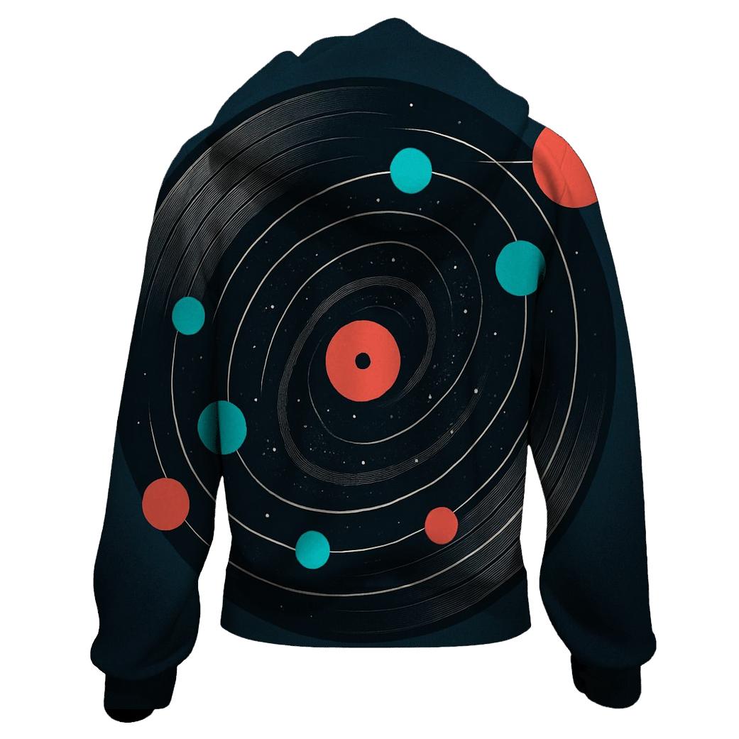 Orbiting Vinyl Galaxy heavyweight hoodies
