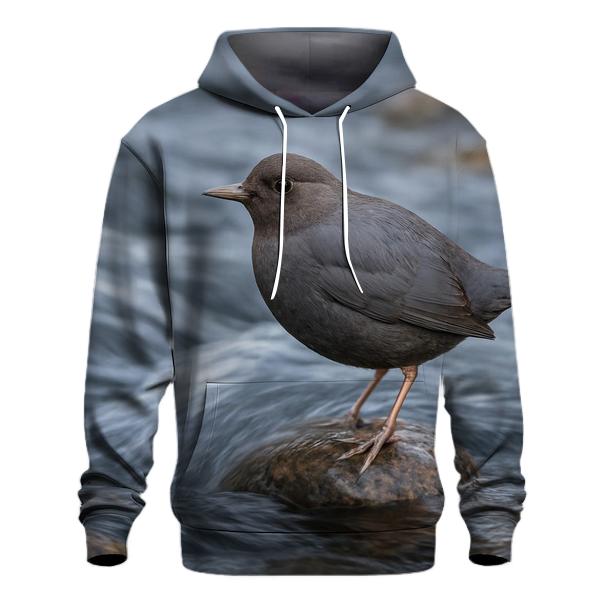 River Stones American Dipper premium hoodies