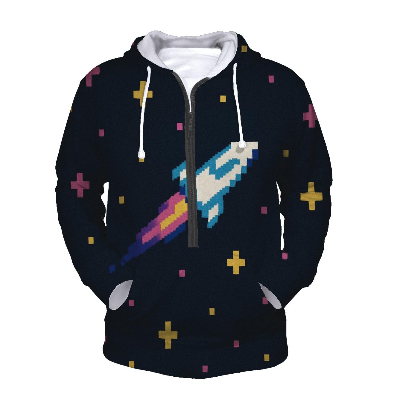 Pixel Star Voyager custom hoodies
