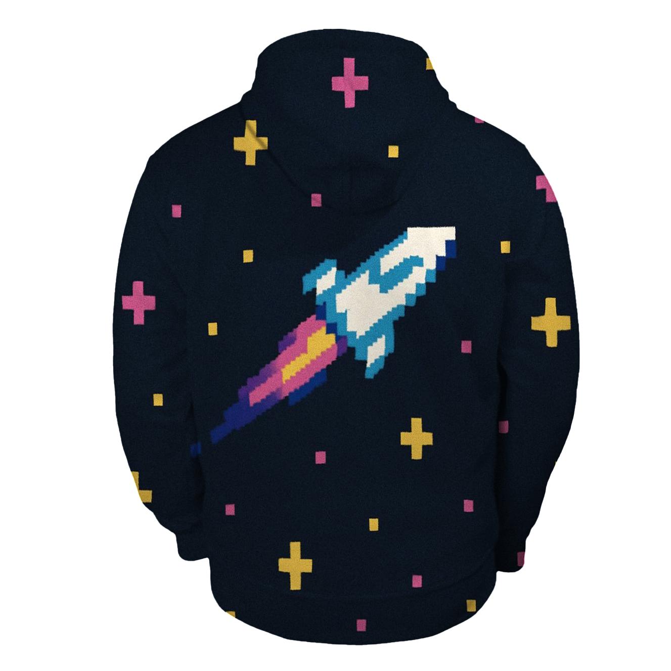 Pixel Star Voyager custom hoodies