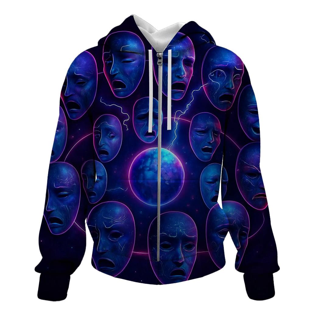 Orbiting Mask Parade lightweight hoodies