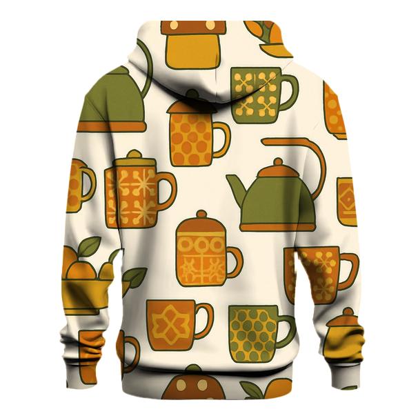 Retro Kitchen Pattern zip-up hoodies