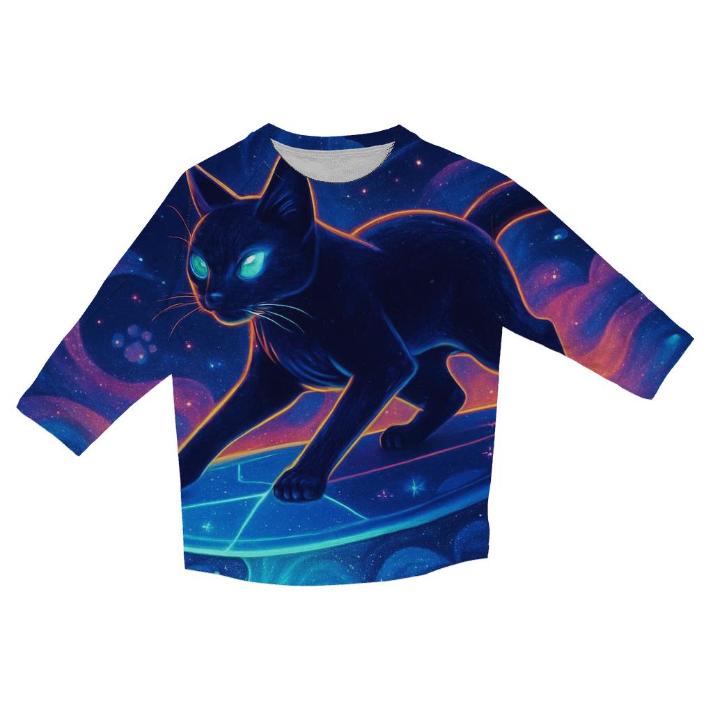Nebula Sailor Cat Voyager stylish quarter sleeve tops