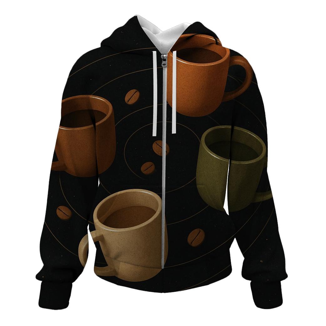 Orbiting Mugs Array heavyweight hoodies