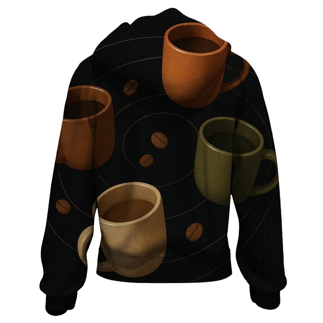 Orbiting Mugs Array heavyweight hoodies