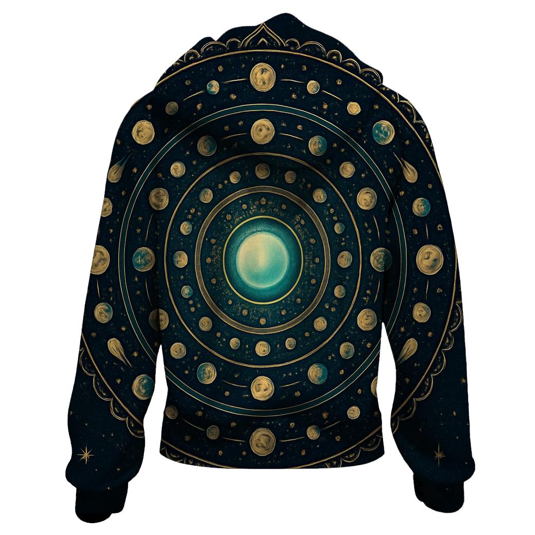 Luminous Planetary Mandala pullover hoodies