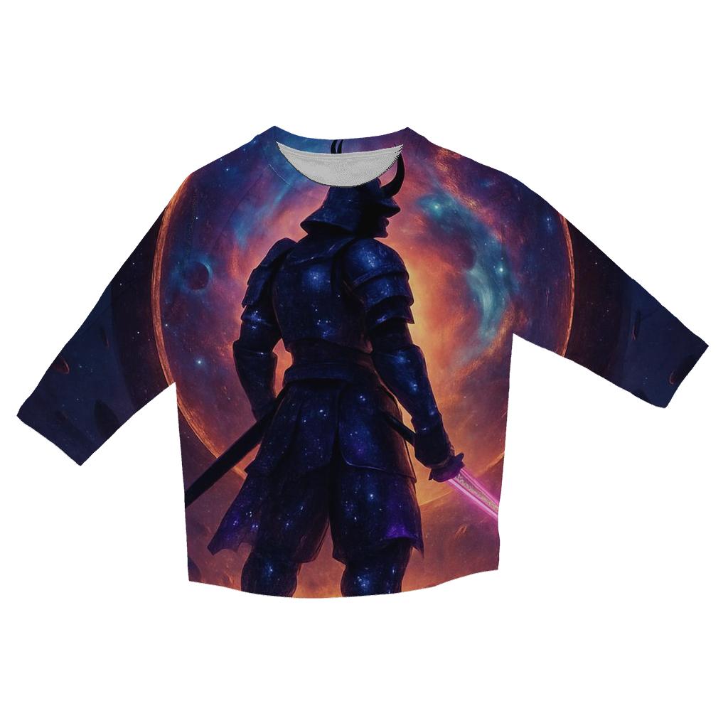 Astral Samurai Guarding The Nebula Gate custom 3/4 sleeve shirts