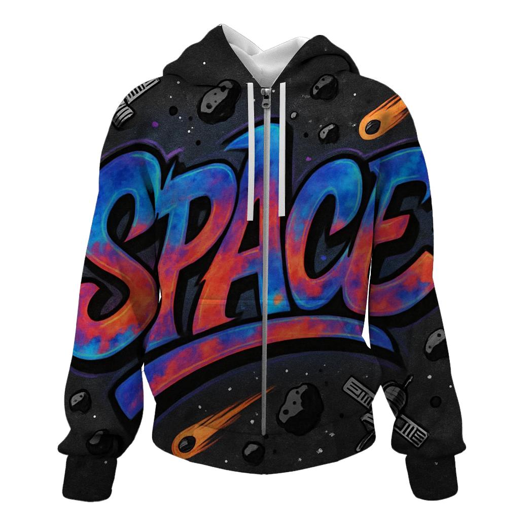 Galactic Graffiti Flow hoodie trends