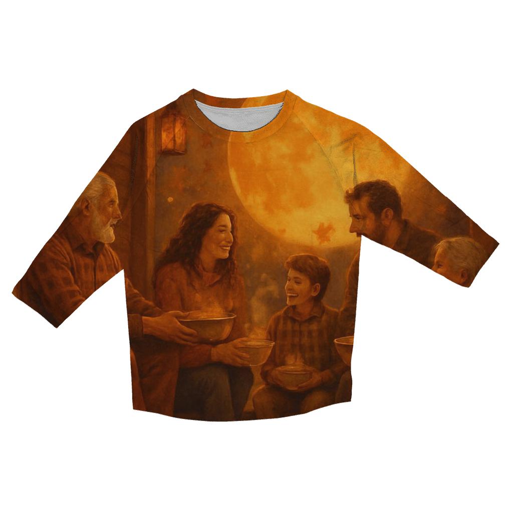 Harvest Moon Porch Gathering fashion 3/4 sleeve shirts
