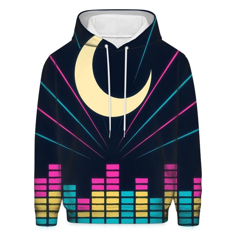 Laser Moon Soundwaves lightweight hoodies