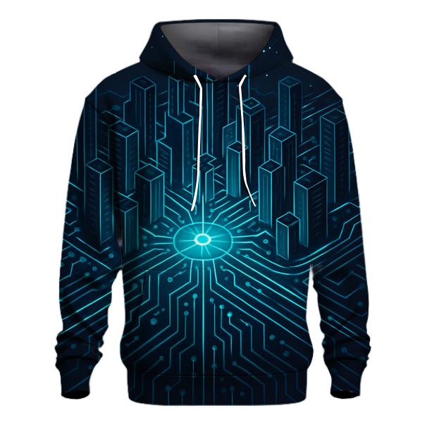Celestial Circuit City premium hoodies