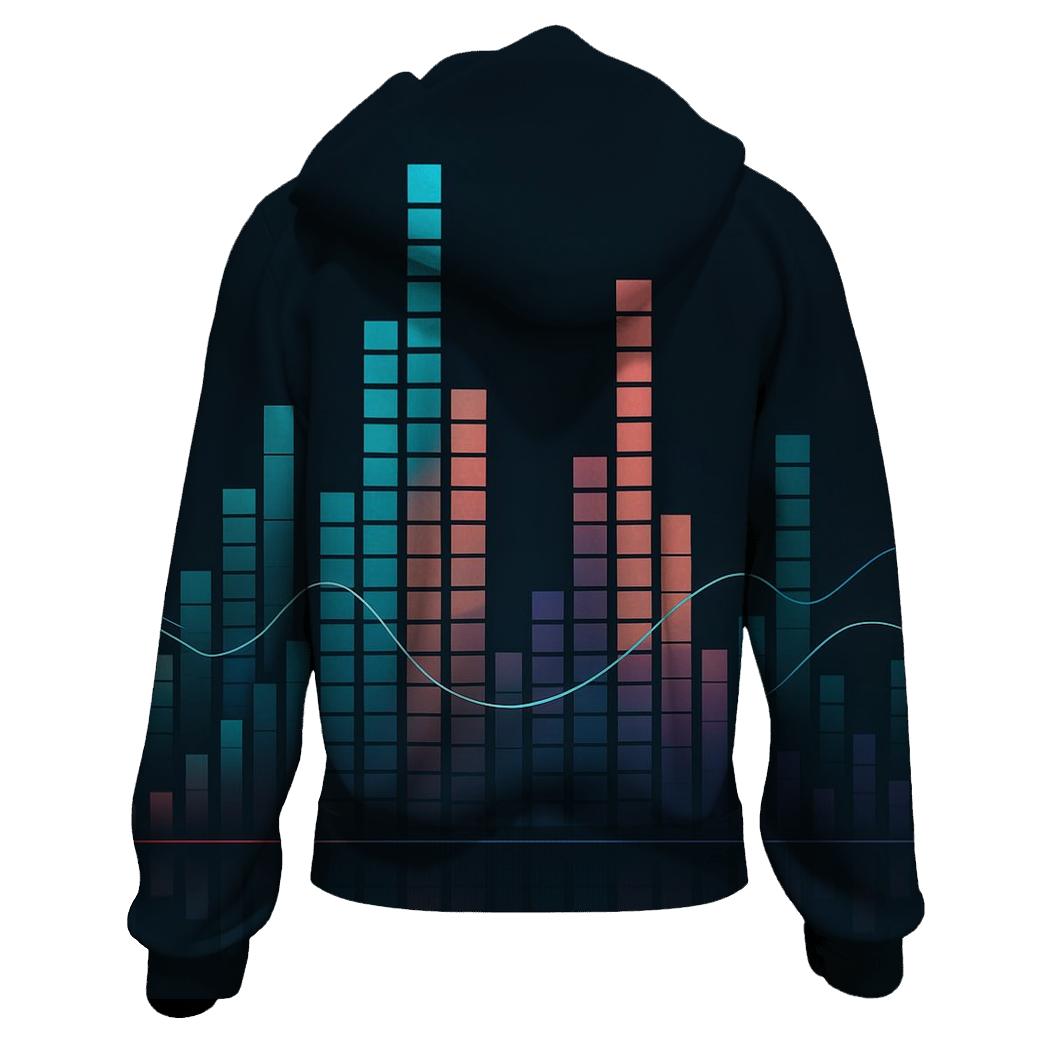 Floating Equalizer Cityscape hoodie designs