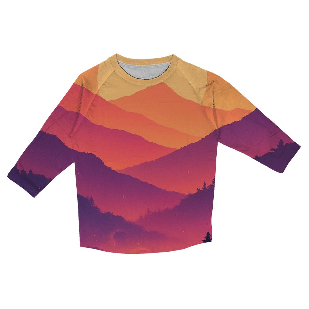 Mountain Lantern Sunset Veil personalized 3/4 sleeve tees